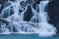 Hvita River, Iceland, Section of Hvita River, Flows out from Lava Flow